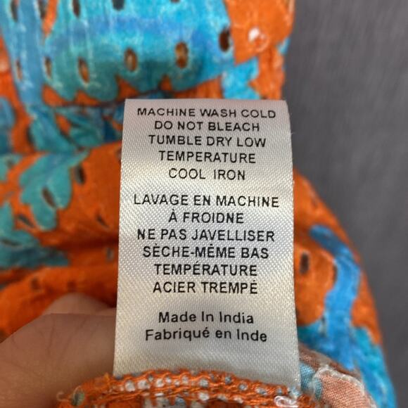 NWT SOLID & STRIPED The Addison tiered printed broderie anglaise midi dress. XS - Picture 8 of 10